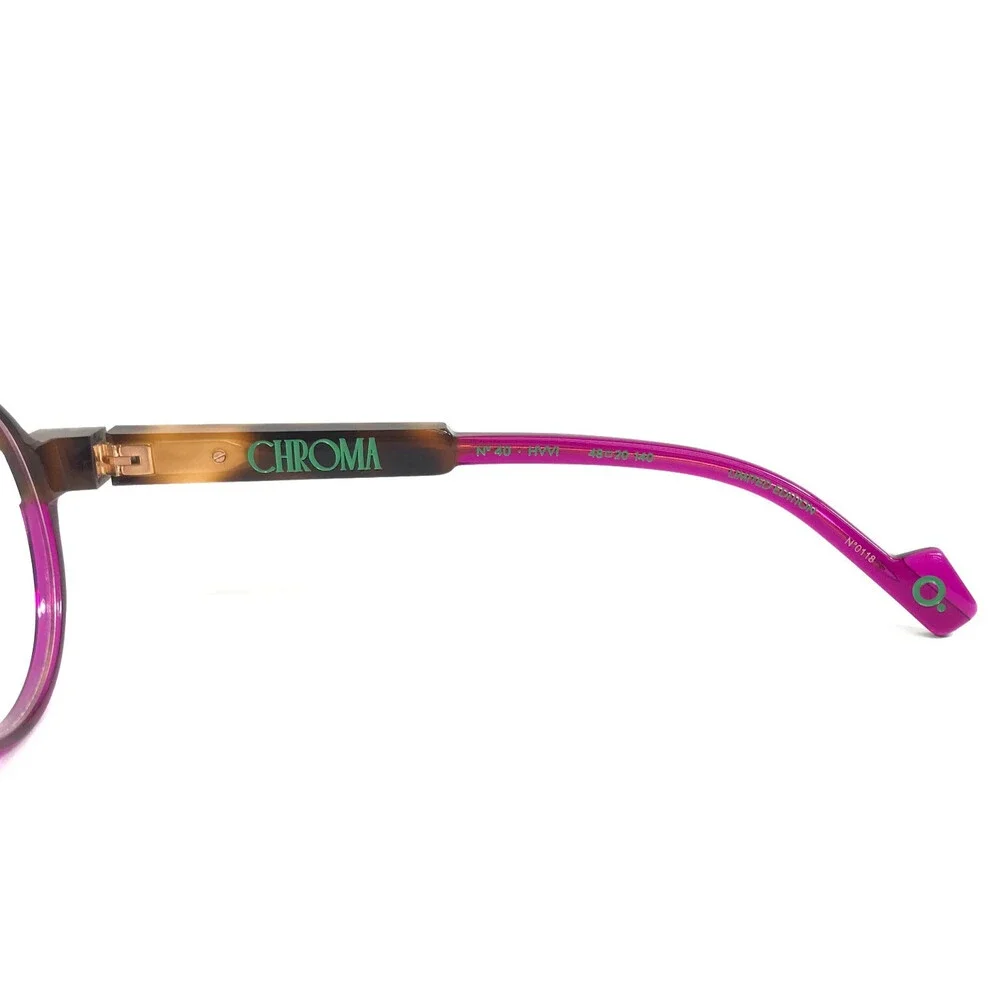 Etnia Barcelona Eyeglasses Frames CHROMA N40 HVVI Havana Violet Purple 48-20-140